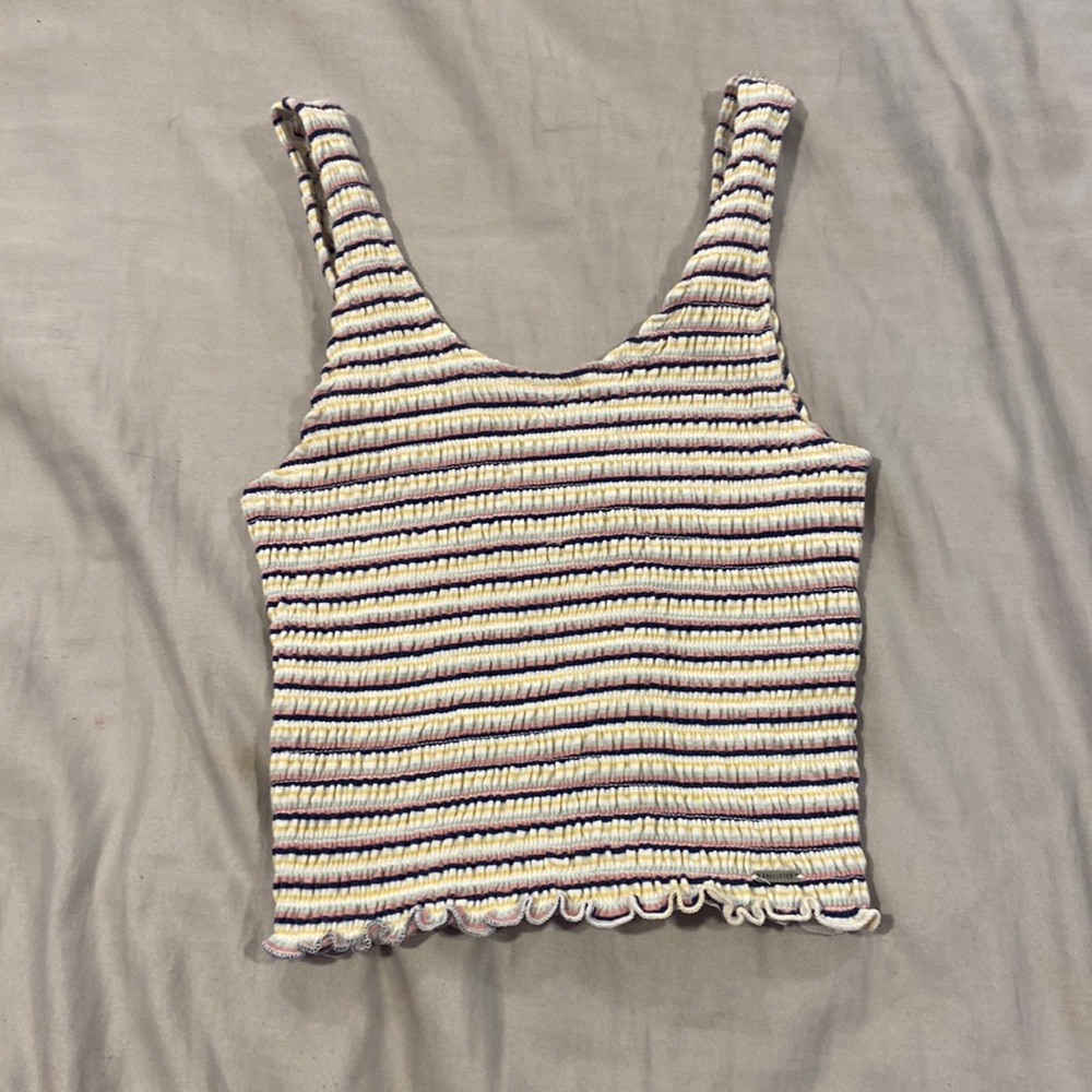striped hollister tank top